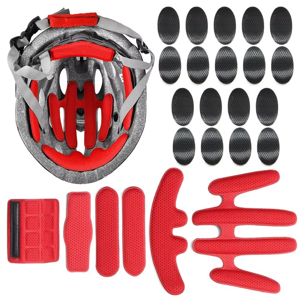 Skanto | 24PCS Universell Hjelm Skumpute Kit – Erstatnings Indre Puter for Motorsykkel og Sykkel Hjelmer