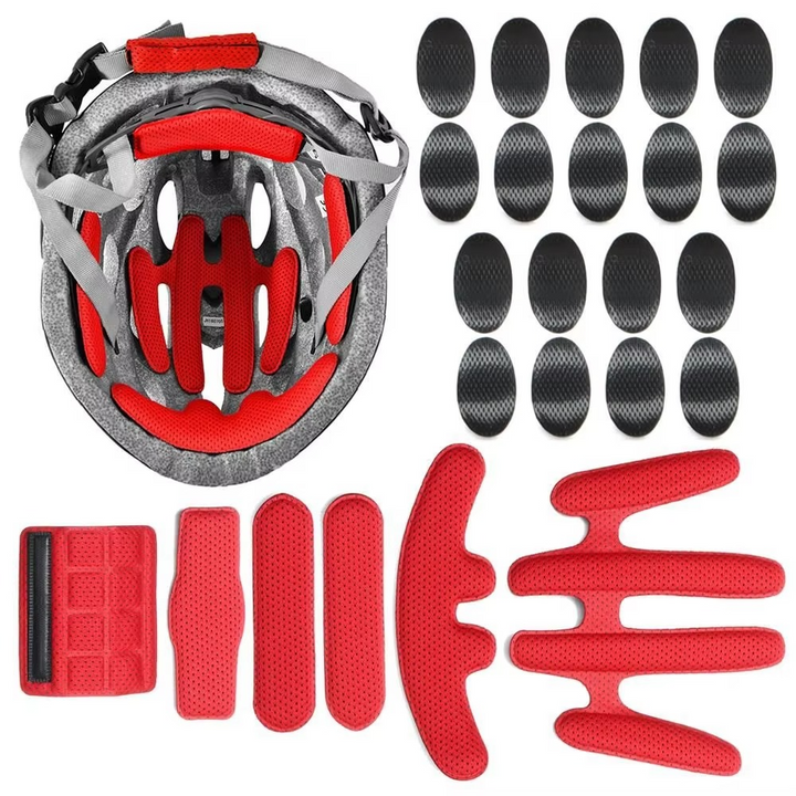 Skanto | 24PCS Universell Hjelm Skumpute Kit – Erstatnings Indre Puter for Motorsykkel og Sykkel Hjelmer