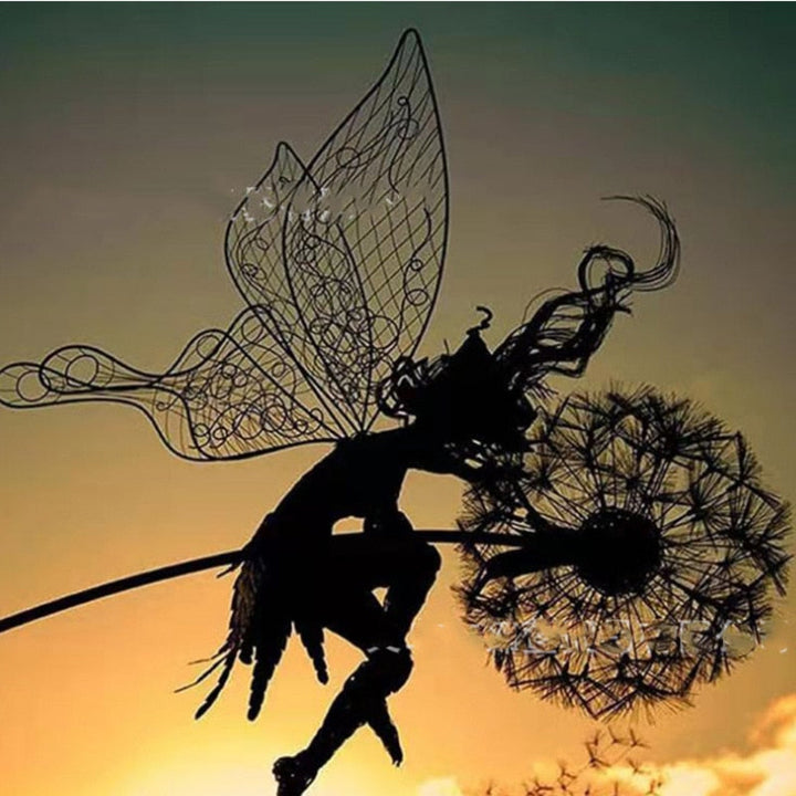 Skanto | Fairy Garden Sculpture | Detailed Metal Decor for Outdoors