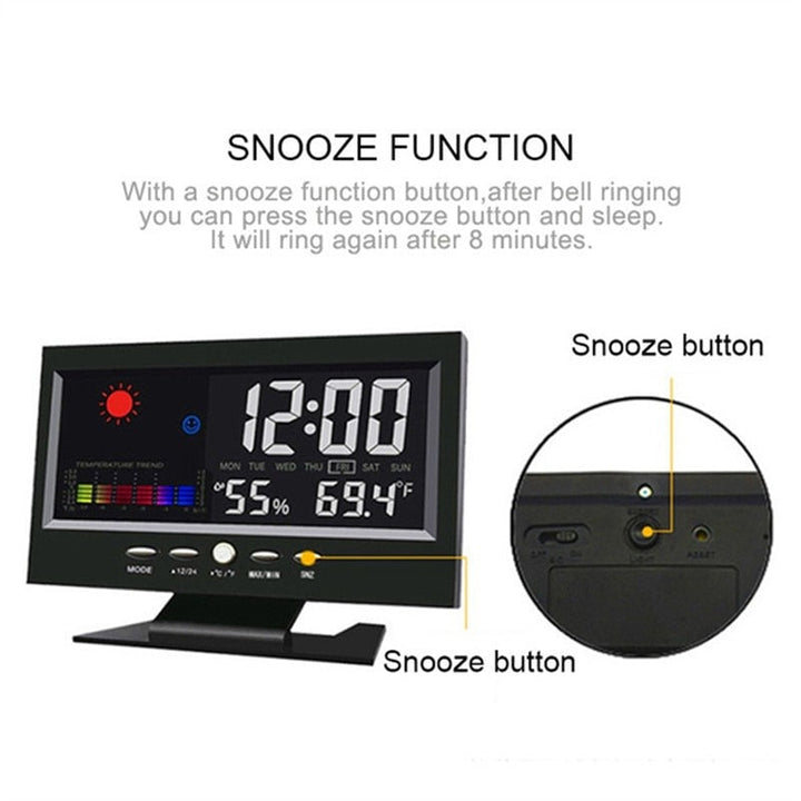 Skanto | Alarm Pro LCD Værstasjon Klokke