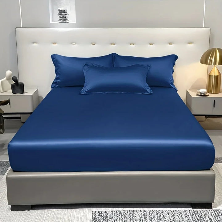 Skanto | SatinDreams Luksus Fitted Ark | Silke Satin Sengark | Pustende & Kjølende | Rynkefri | Lett å Ta Vare på