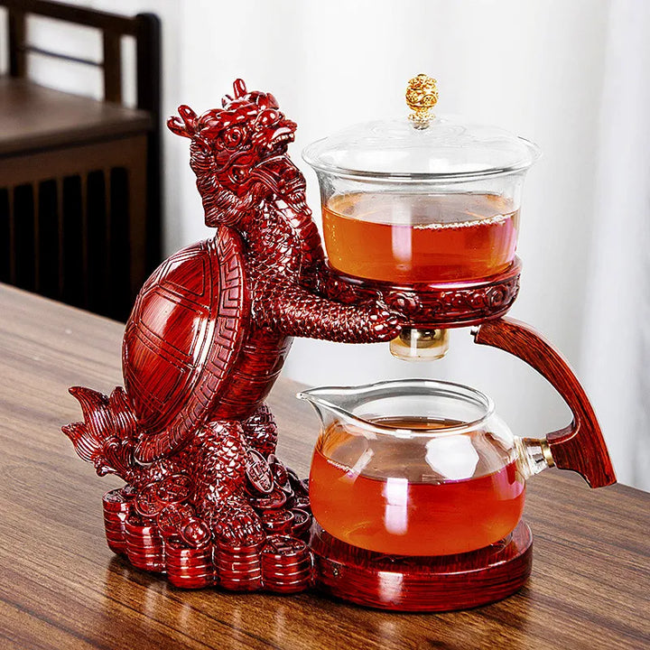 Skanto | Magnetisk Flow Kungfu Skilpadde Drage Tekanne Infuser