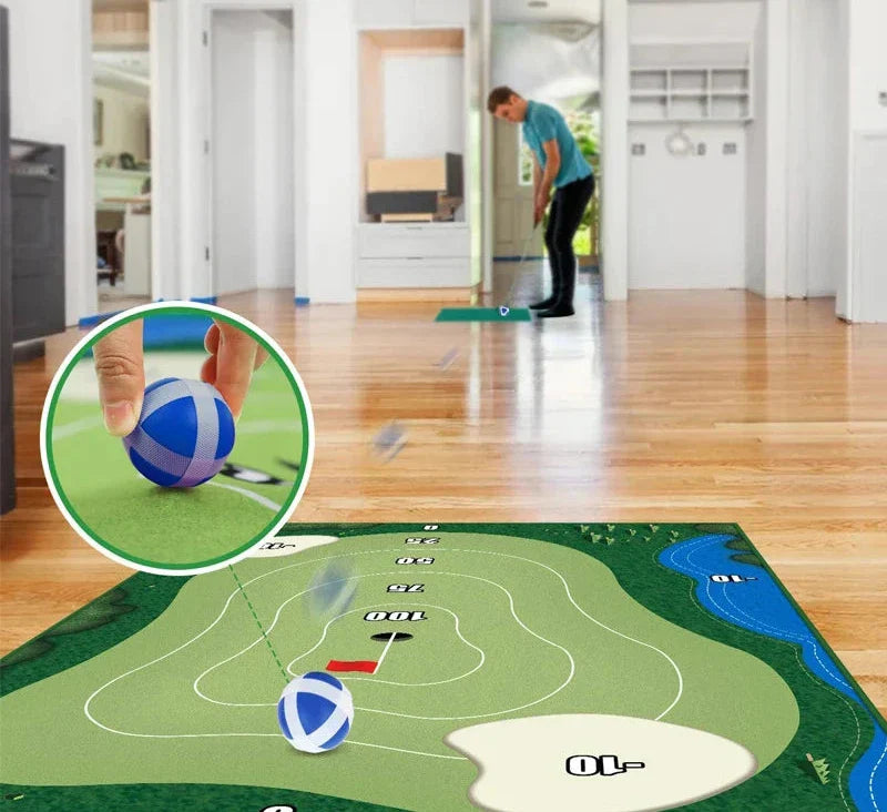 SwingZone - Kompakt Innendørs Golf Sett for Hjemme Moro Skanto