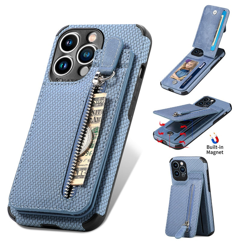 Skanto | Zip Zip Elegance Lommebok iPhone Etui