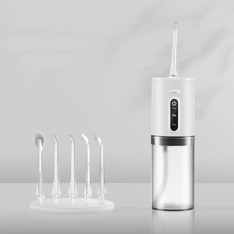 Skanto | Bærbar vannflosser USB oppladbar oral irrigator 9,5 oz elektrisk tannrensker med 3 moduser vanntett