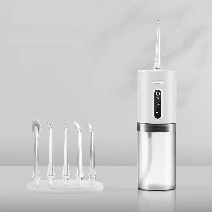 Skanto | Bærbar vannflosser USB oppladbar oral irrigator 9,5 oz elektrisk tannrensker med 3 moduser vanntett
