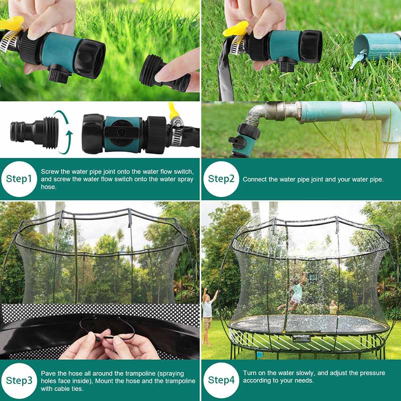 Skanto | Forfriskende trampoline moro - vannsprinkler