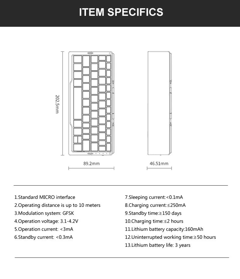 Skanto | Praktisk Mini Tastatur for Smartphones