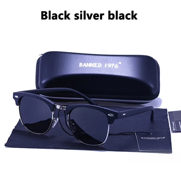Skanto | Klassiske UV400 HD Polariserte Solbriller Unisex Retro Kjøremodus