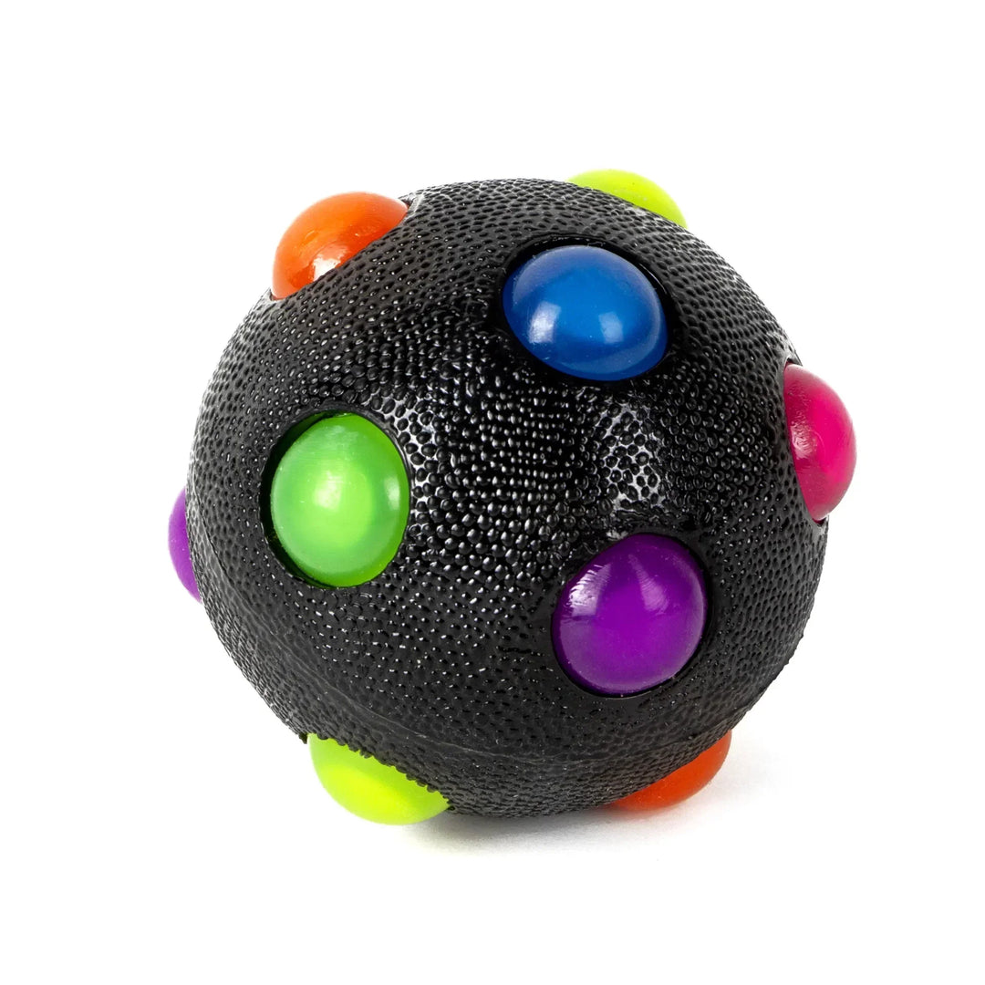 Skanto | Hundelekeg GlowPaw Ball | LED Lysball | Elastisk & Bite Resistant | For Hunder, Katter & Barn