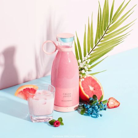Skanto | Bærbar Elektrisk Trådløs Juicer Blender – 350ML Reisevennlig Smoothie Maker