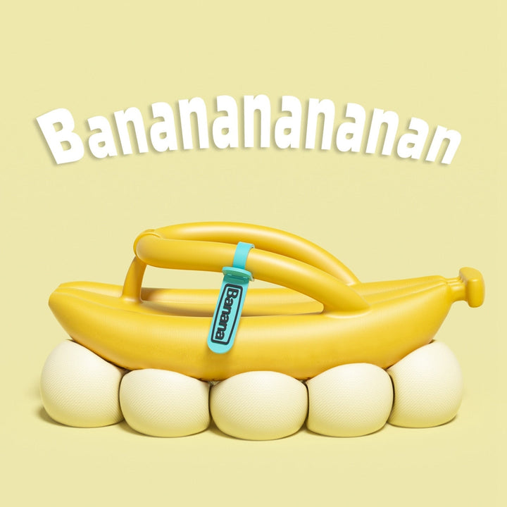 Skanto | Plush Banana Comfy EVA Flip Flops
