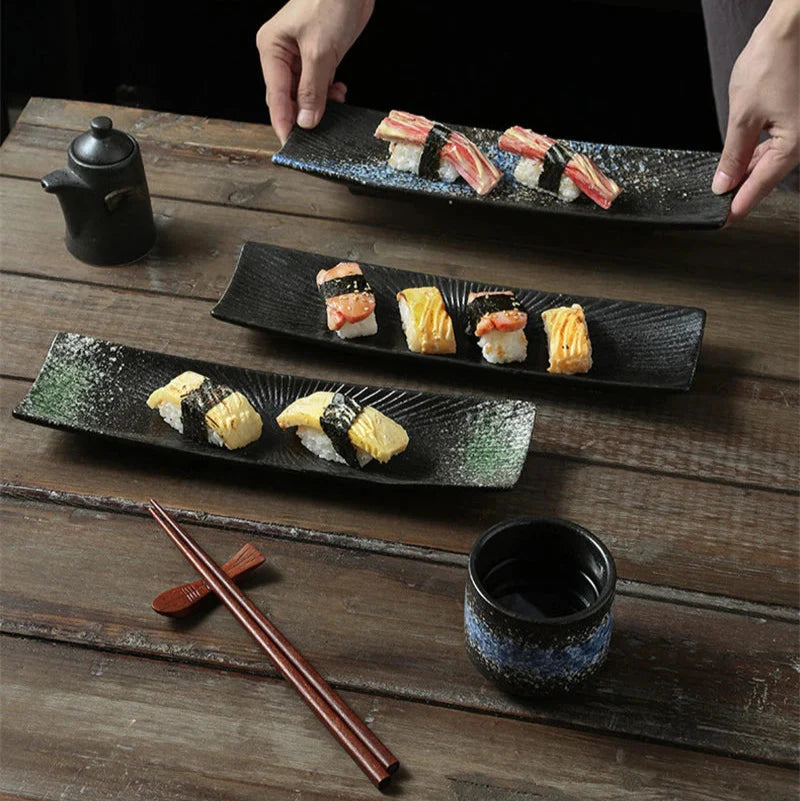Minimalistiske sushi-tallerkener Skanto