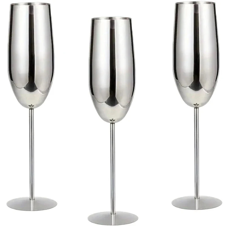 Skanto | Rustfritt Stål Glass (Sett med 6)