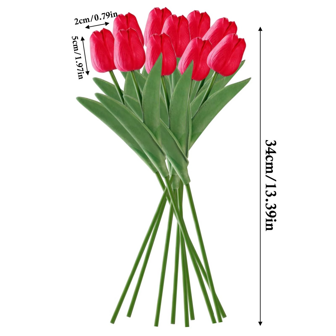 Skanto | Livlig Vår Silke Blomsteroppsett - 10 Dels Sett