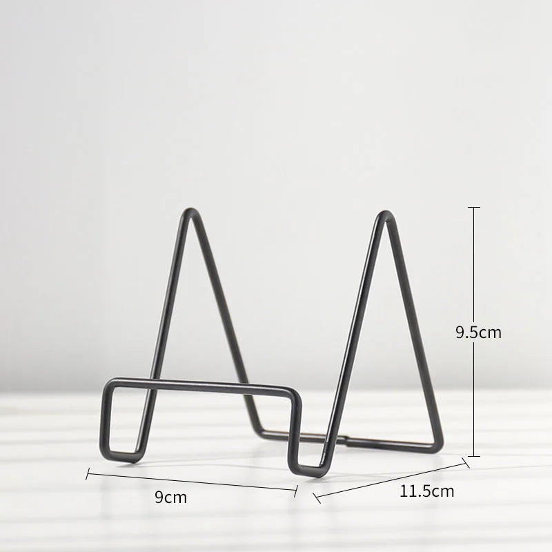 Skanto | Iron Art Multi-Use Display Stand: Allsidig magasin-, servise-, bilde- og fotobokoppbevaringsstativ for boligtilbehør