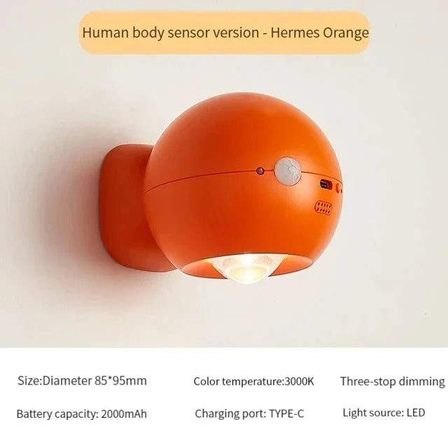 Skanto | Roterende Mini Magnetisk Oppladbar Vegglampe