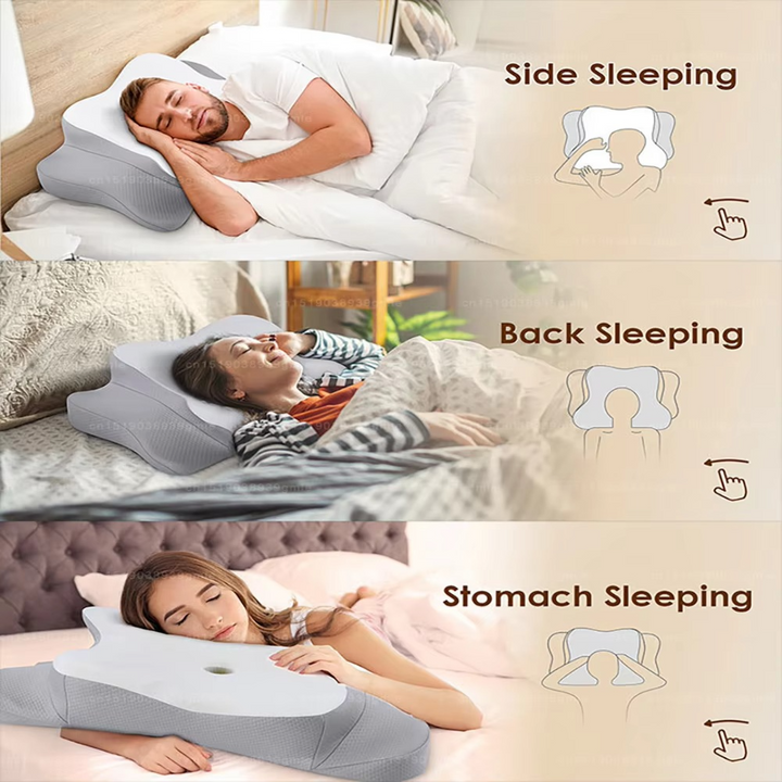 Skanto | Ergonomisk Cervical Minne Skumpute for Nakke- og Skulderstøtte