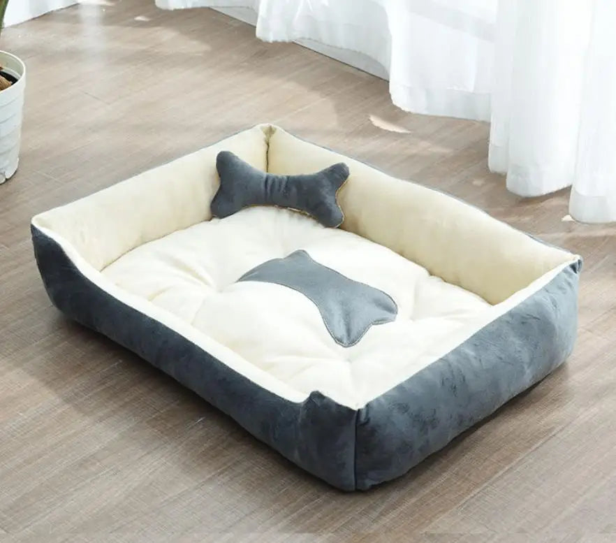 Moderne og koselige linstoff hundeseng Skanto
