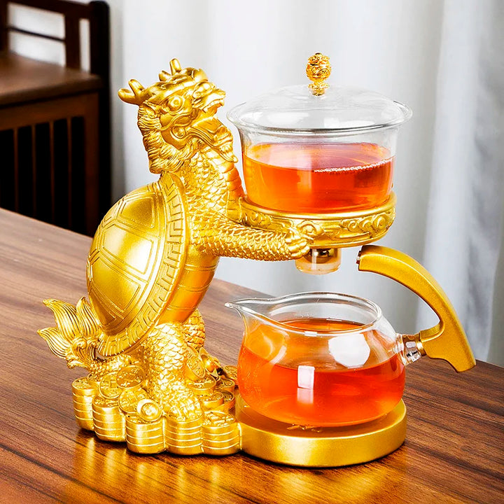 Skanto | Magnetisk Flow Kungfu Skilpadde Drage Tekanne Infuser