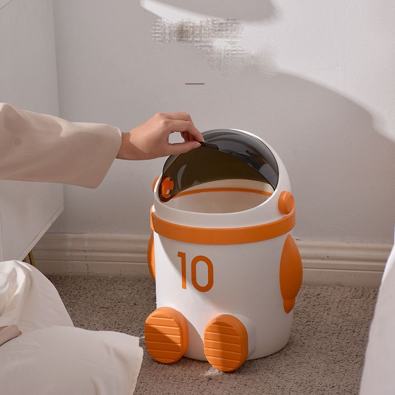 Norvo | Mini Astronaut Form Søt Kontor Søppelbøtte