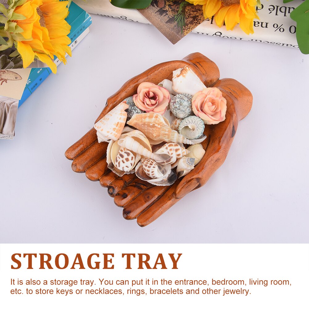 Norvo | Gi Bønn Tre Håndskårne Hender Godteri Holder Hjemmeinnredning