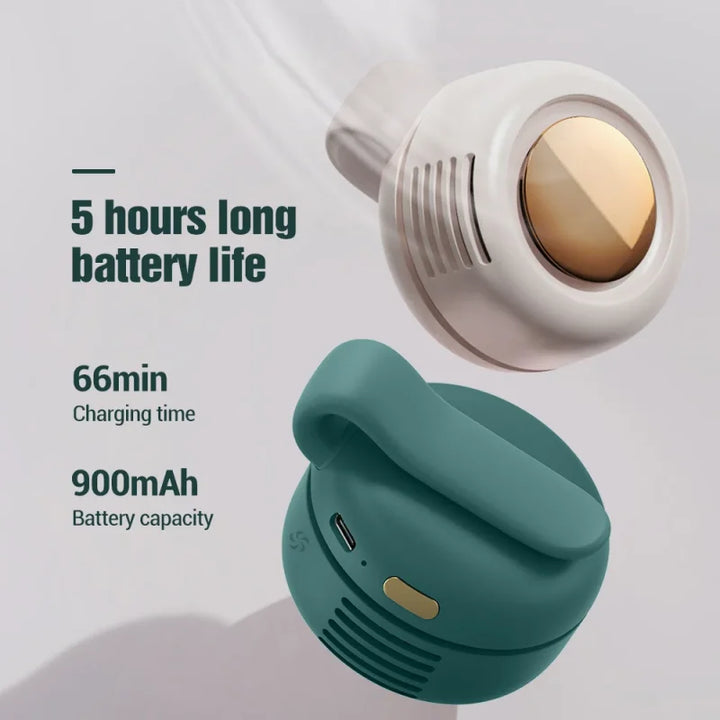 Whirlwind Leafless Fan – Portable USB Charging Mini Fan with Button Design, Silent for Home and Outdoor Travel | Skanto