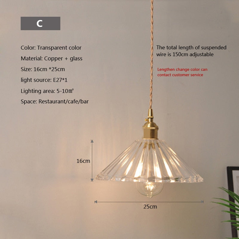 Skanto | Nordisk Brilliance Gjennomsiktig Glass Pendellampe