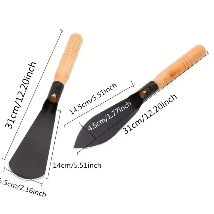 Skanto | Multifunksjonelt Hageverktøy Spade - Holdbar Stålspade for Presis Planting