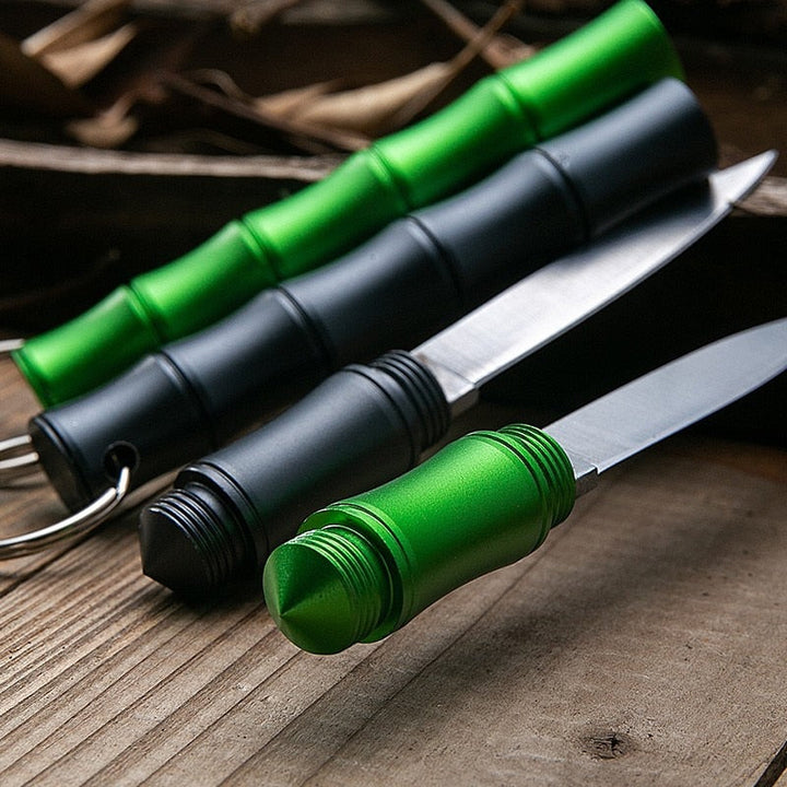 Bamboo Bærbar Selvdiffsjons Camping Kniv | Skanto