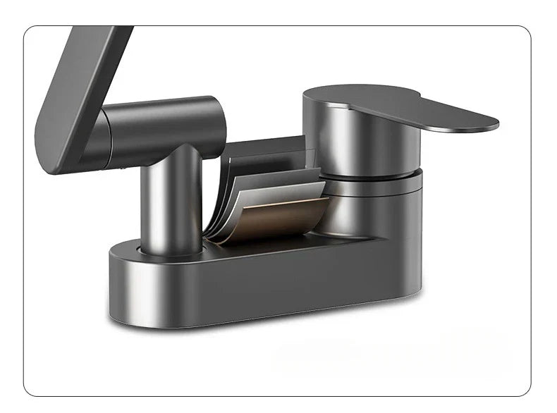 Aqua Twist Duo-Flex Servantbatteri – 360° svingende to-hulls blandebatteri for varmt og kaldt vann Skanto