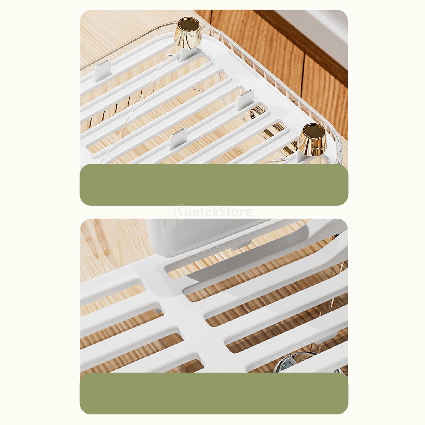 Norvo | Kjøkken Plassbesparende Tallerkenstativ Grønnsakskurv