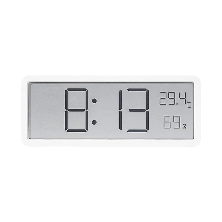 Stor digital veggklokke med temperatur- og fuktighetsdisplay – Perfekt for stue, soverom og kontor | Skanto