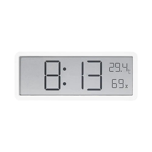 Stor digital veggklokke med temperatur- og fuktighetsdisplay – Perfekt for stue, soverom og kontor | Skanto