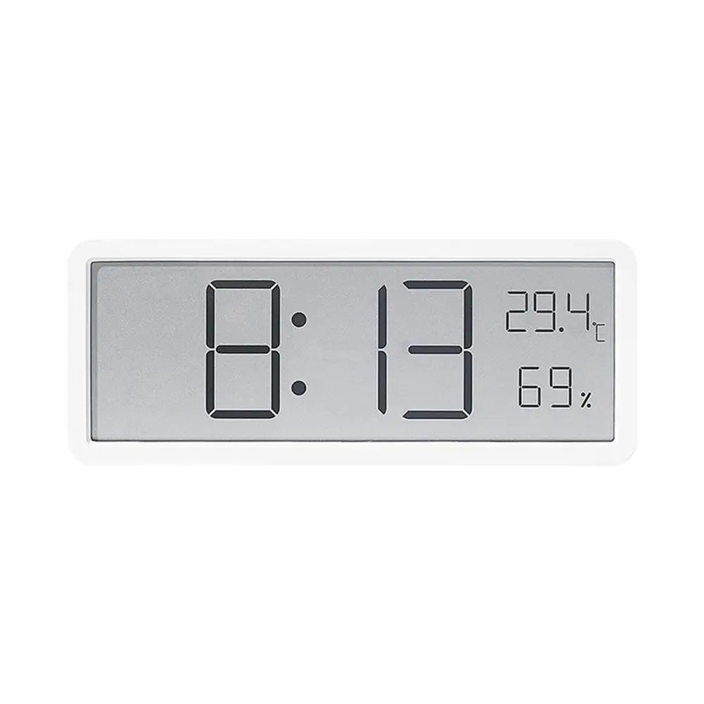 Skanto | TimeVibe Stor LED Digital Væskeveggklokke med Temperatur- og Fuktighetsdisplay