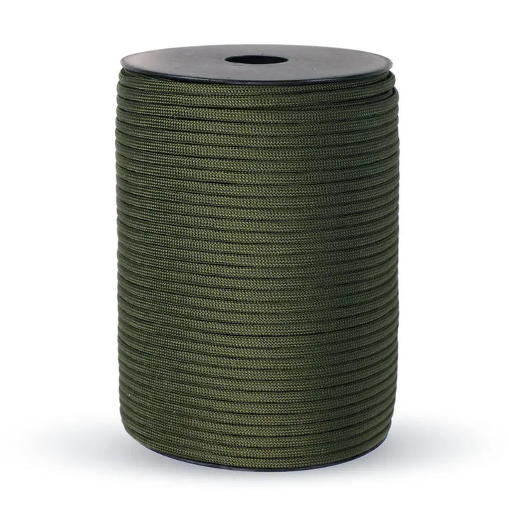 Skanto | 550 Militærstandard Paracord Seil: 100m 4mm Utendørs overlevelsesutstyr for fallskjerm, telt, lanyard, belte - 9-kjerne snor for camping & nødsituasjoner