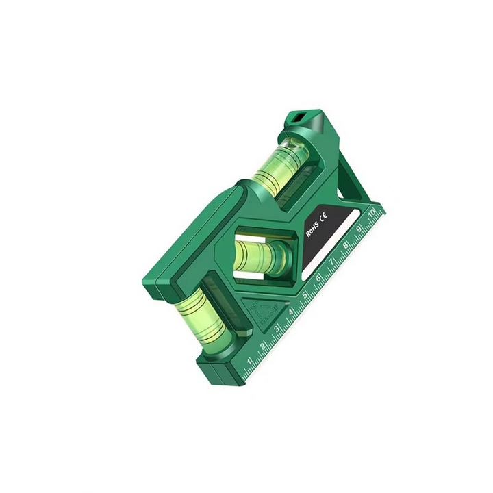 Präzisions-Taschenwasserwaage med Magnetfuß og Winkelmesser