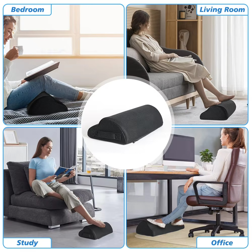 Skanto | Ergonomisk Fottrekk – Under-bord Fotstøttepute for Kontor & Hjem