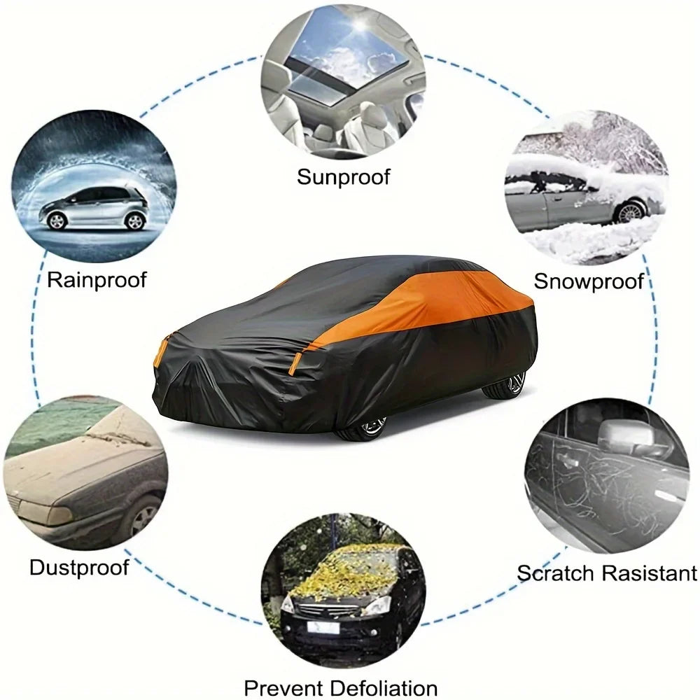 Skanto | Biltrekk CARVION | Vanntett & UV-beskyttelse | For SUV & Sedan | 190T Polyester