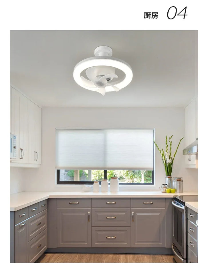 Skanto | 2 i 1 Svingbar Vifte LED Lampe