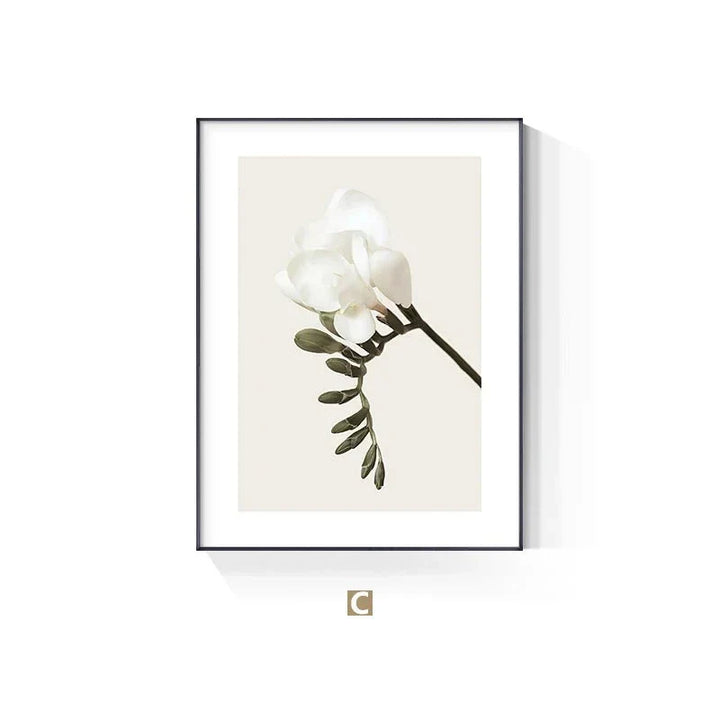 Minimalistisk abstrakt floral veggkunst Fine-Art lerretsutskrifter inspirerende sitat plakat galleri veggbilder for stue soverom kunstdekor | Skanto