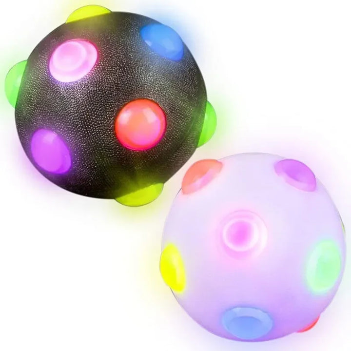 Skanto | Hundelekeg GlowPaw Ball | LED Lysball | Elastisk & Bite Resistant | For Hunder, Katter & Barn
