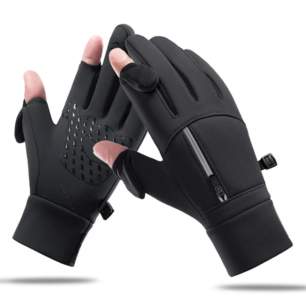 Skanto | FrostGrip | Vinterhansker med foldbare fingertupper | Vanntett, vindtett & berøringsskjermkompatibel | M–XL