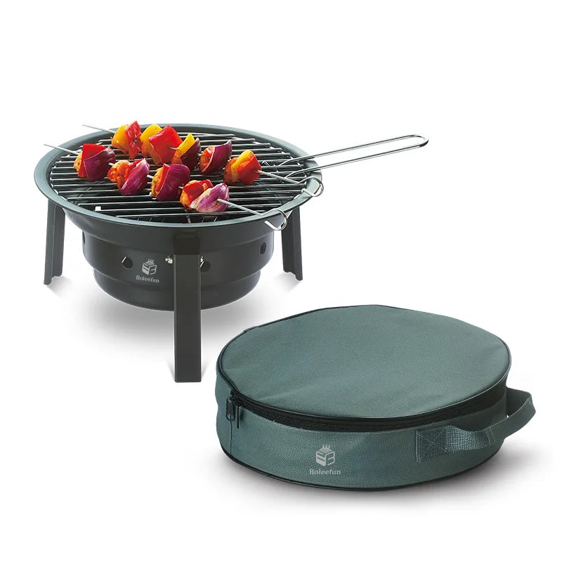 Bærbar Non-Stick Elite Adventure Campinggrill | Skanto
