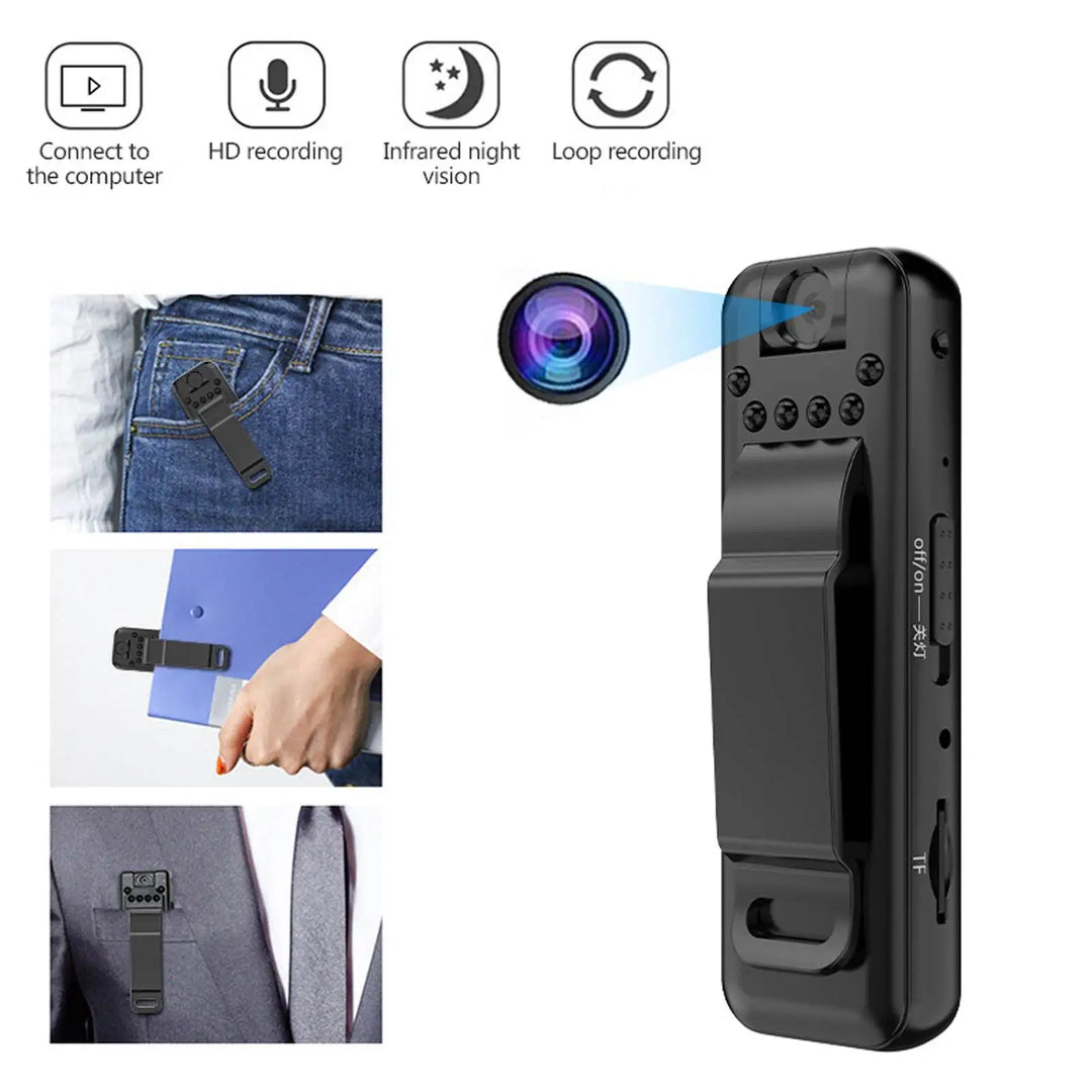 Pocket Spy Mini Clip-On Video Recorder Kamera | Skanto