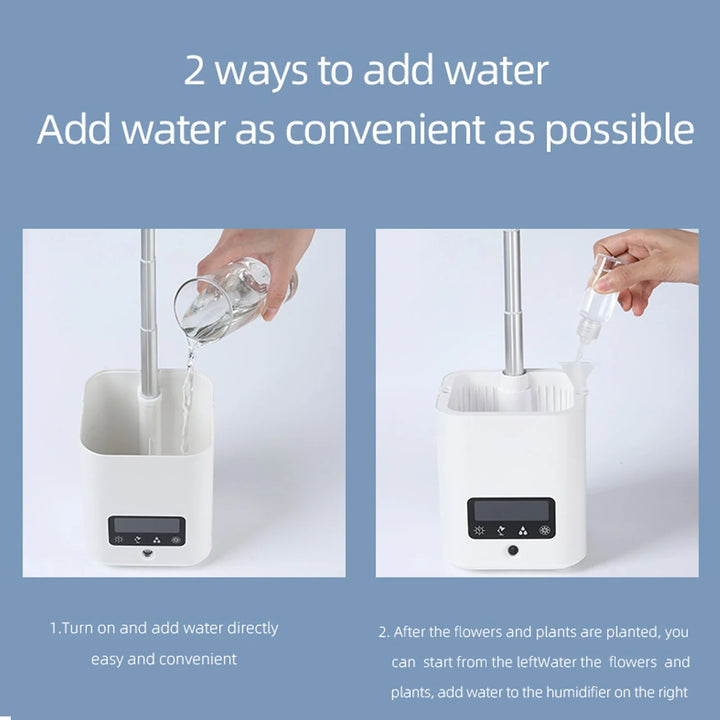 Skanto | Multifunksjonell smart hydroponisk plantepotte med kalender, diffuser og skrivebordslampe