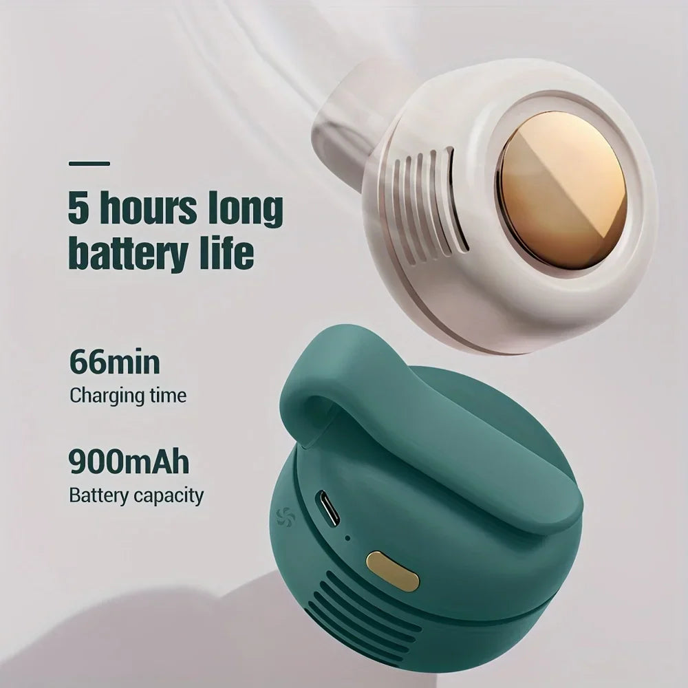 Norvo | BreezeClip Mini-Vifte | Stille, bærbar og 360° roterbar for barn og på farten