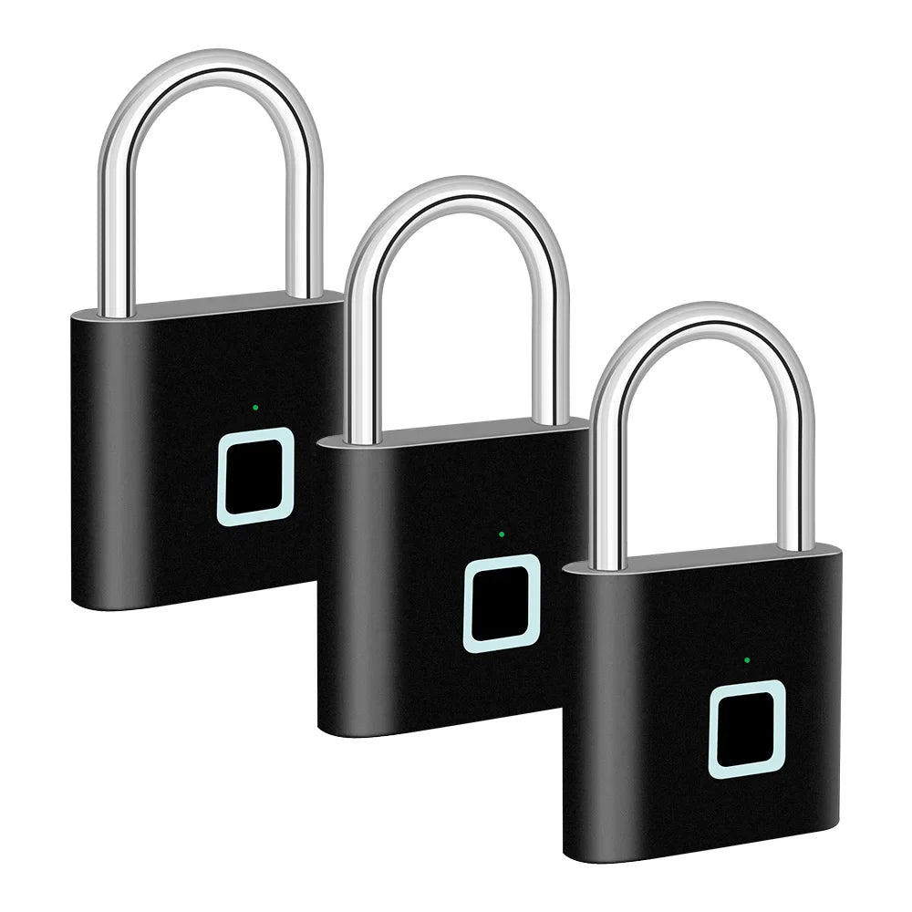 Frendorf | Smart Fingeravtrykk HengeLås med USB-lading og vanntett design – Titan
