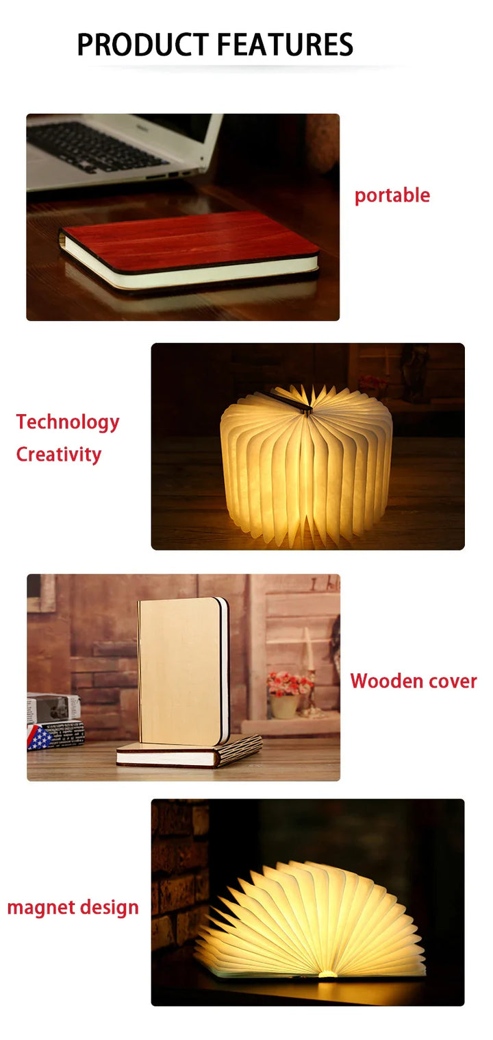 Skanto | Kreativ Bok LED Nattlys