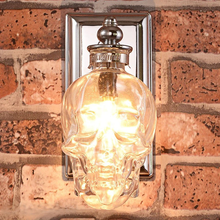 Skanto | Gotisk Hodeskalle Flaske Retro Vegglampe